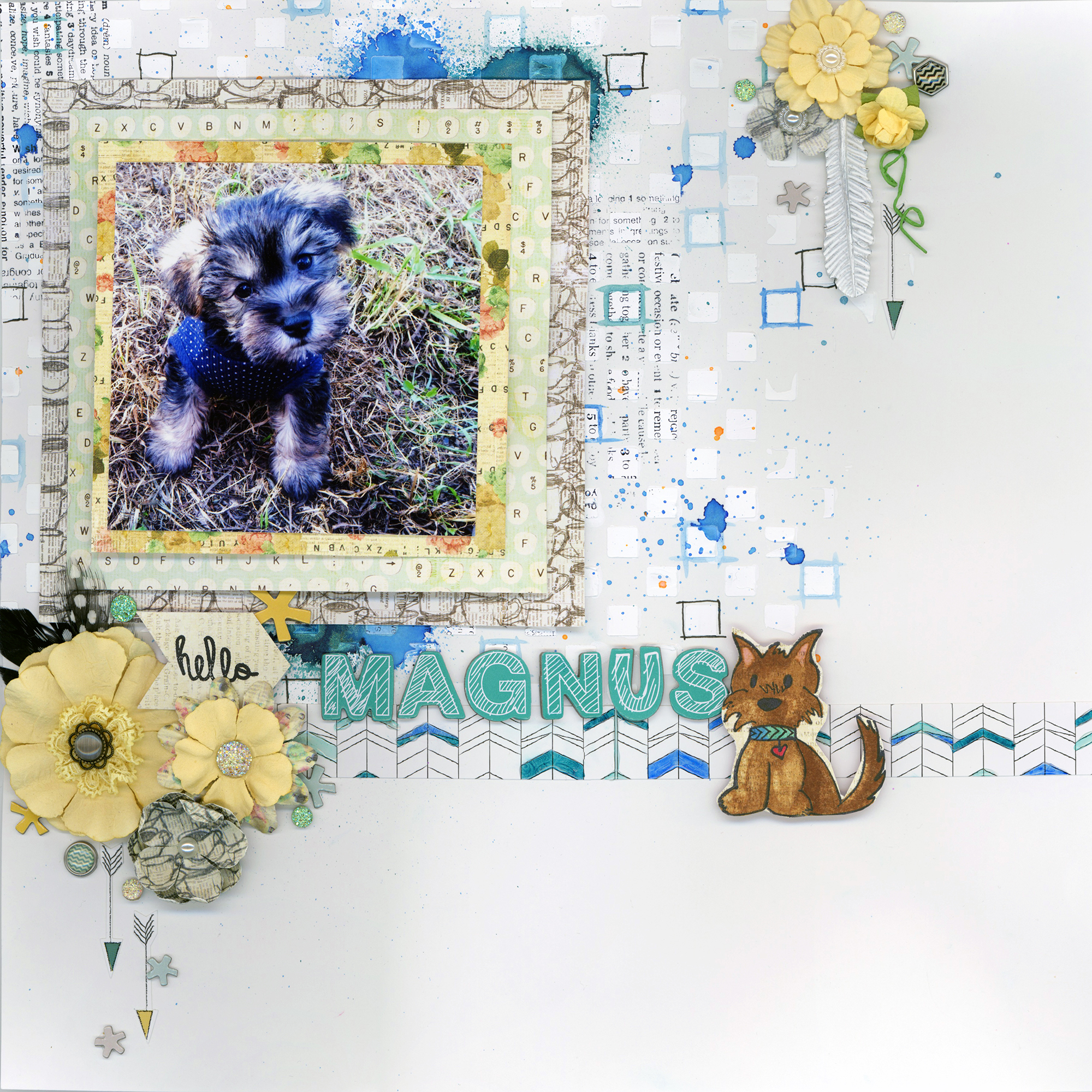 Pet Scrapbook Layout