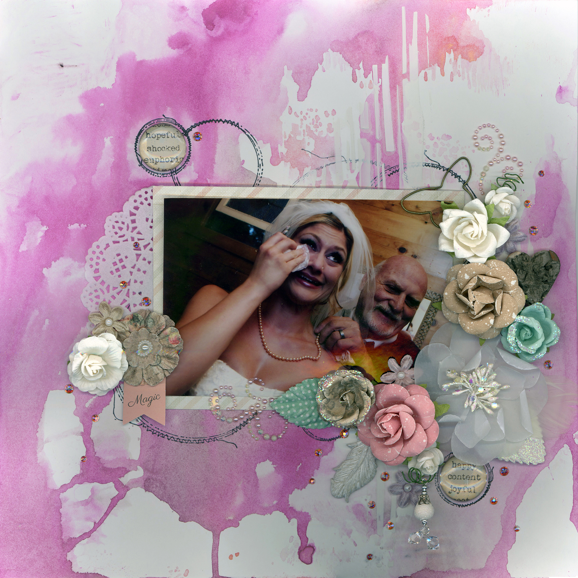 Wedding Scrapbook Layout